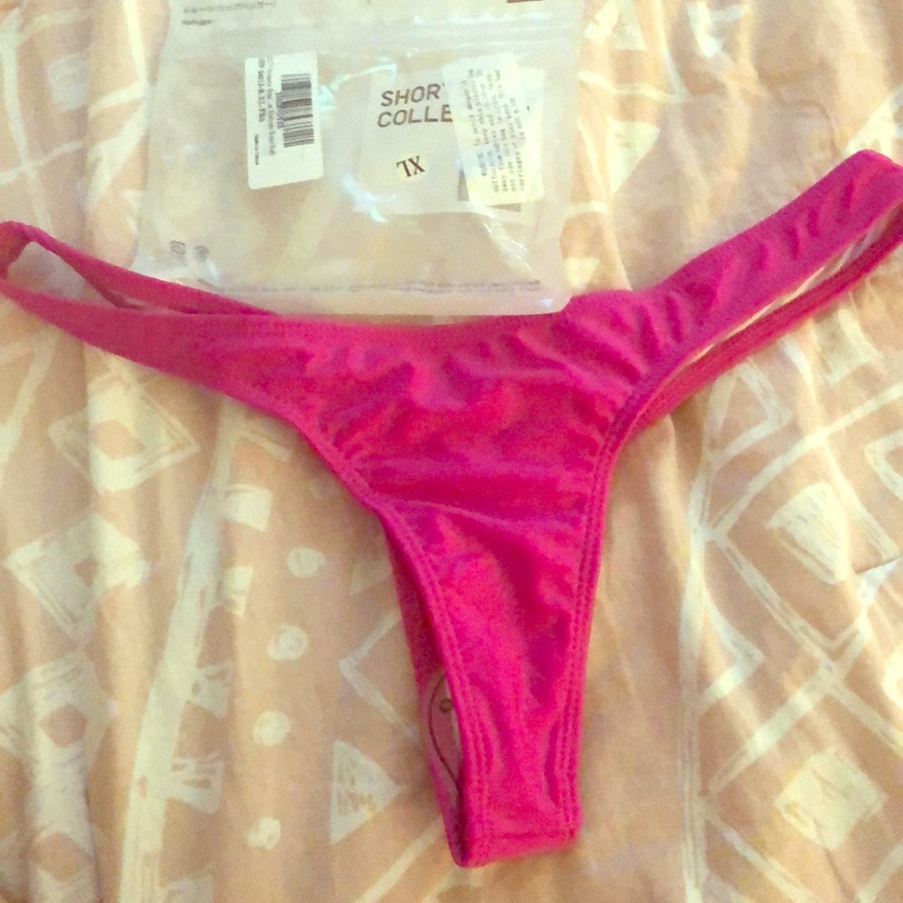 Pink Brazilian Bikini Bottoms